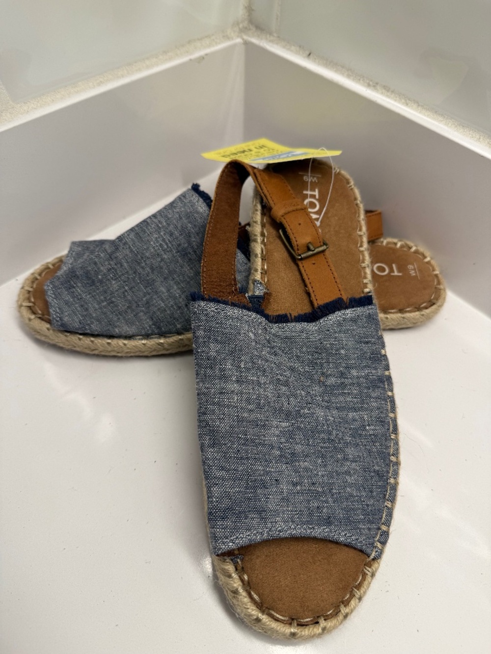 TOMS - CLARA FLAT SLINGBACK SANDAL sz 9 NWT